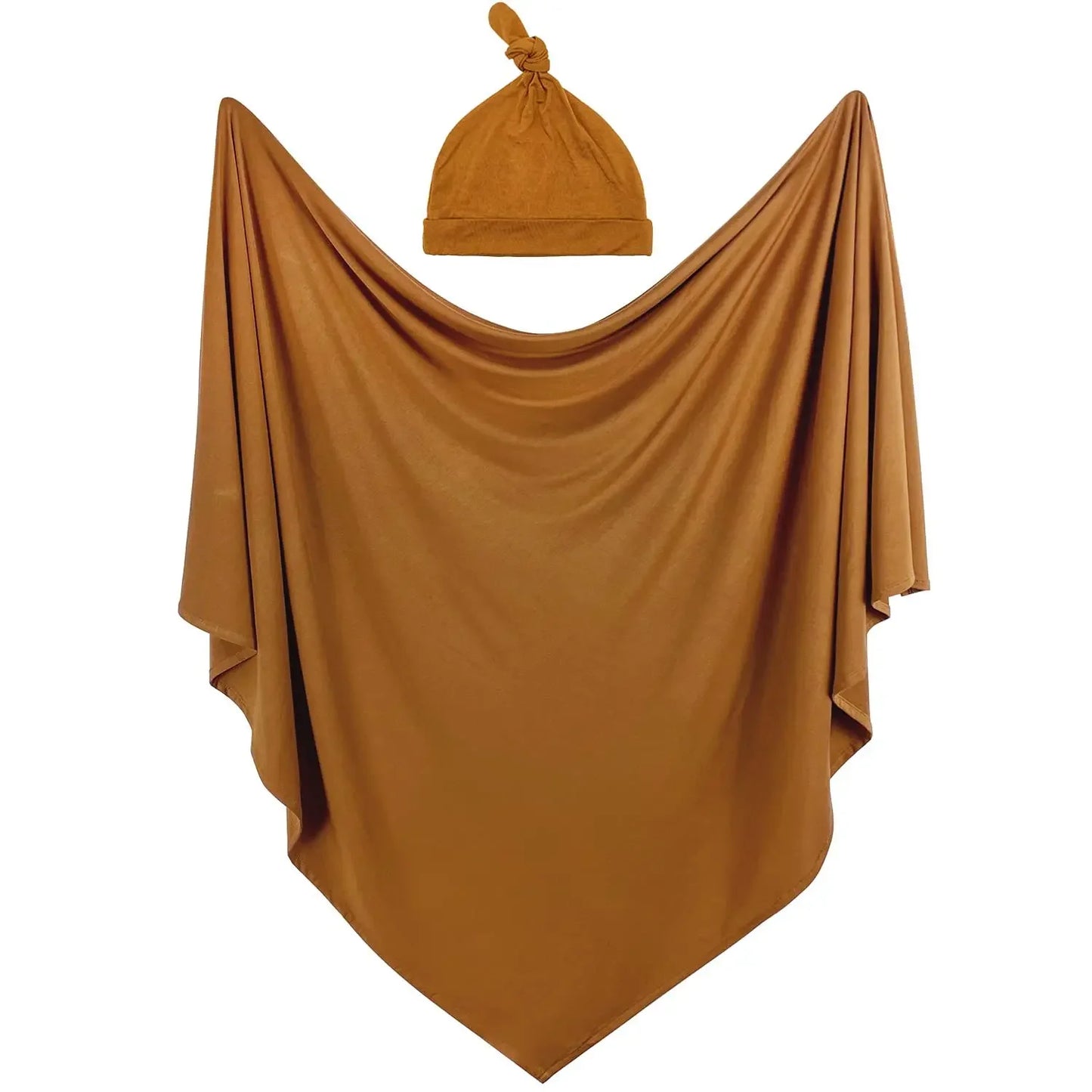 Swaddling Blanket and Hat Set for Newborns Suitable for Covering and Wrapping Baby Blankets for Both Boys and Girls