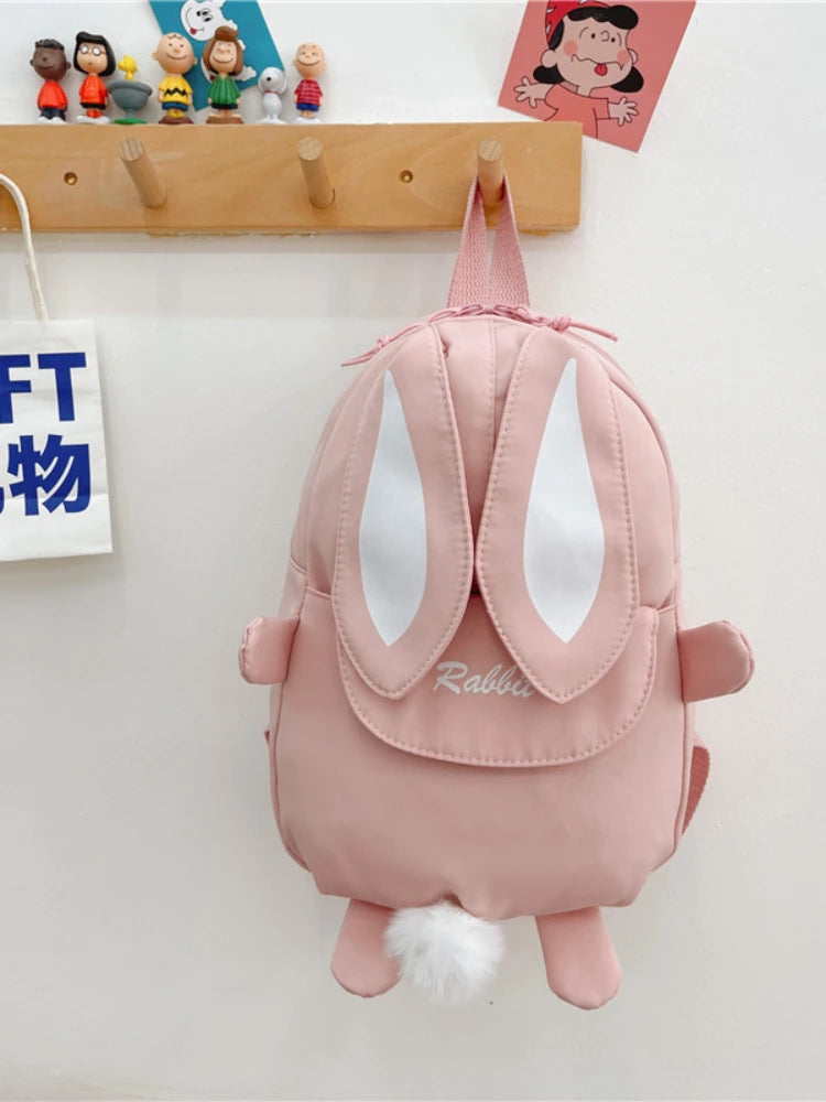 Personalized Custom name Embroidered Newborn letter Nursery Baby Rabbit Backpack School Children bag Gifts Bunny