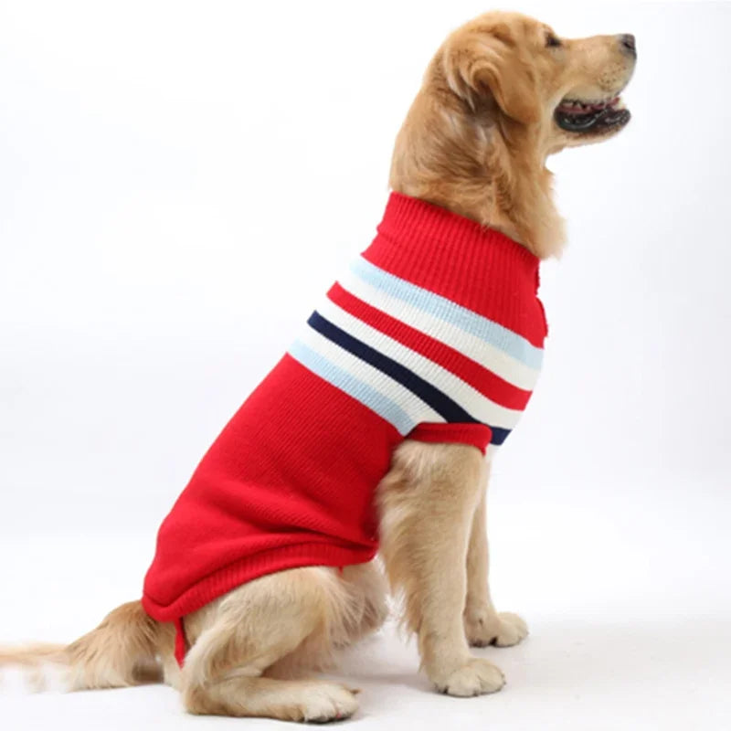 Christmas Wear for Large Dog Sweater Knit Big Dog Sweater Christmas Pet Turtleneck Doggy Sweatshirt for Extra Dogs Boy Girl