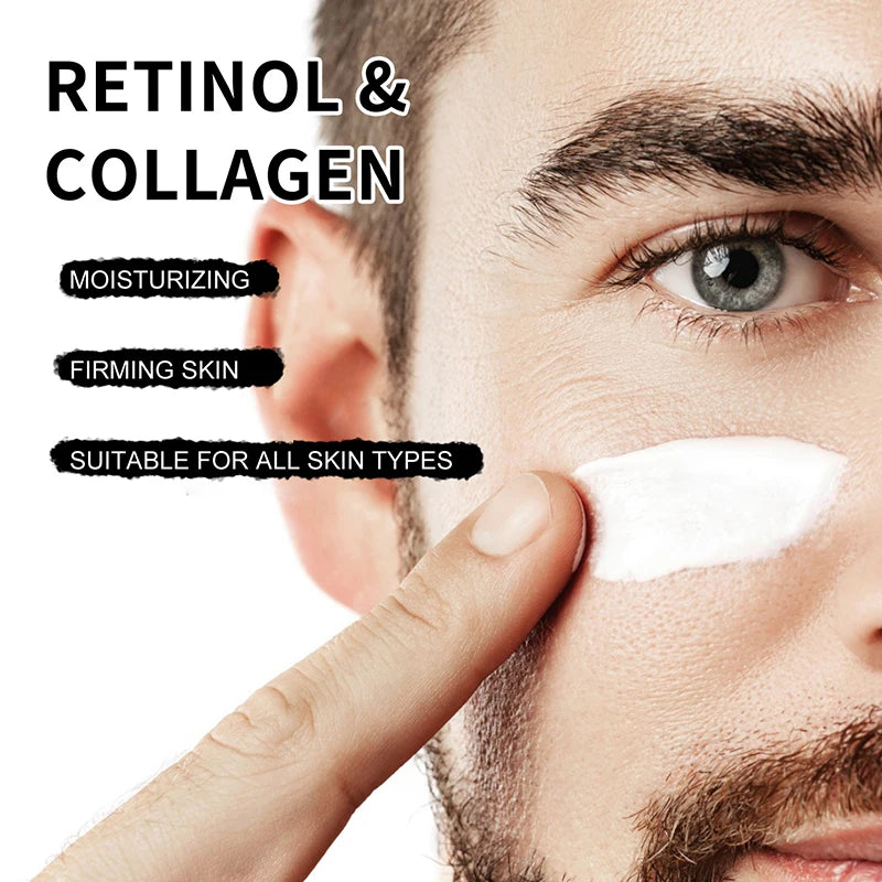Retinol Collagen Face Cream Skincare Smooth Wrinkles Moisturizing Brightening Hydrating Firming Facial Face Men Women Cosmetics