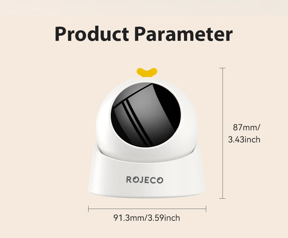 ROJECO Automatic Cat Laser Toy Interactive Adjustable Mode Electric Cat Toy For Kitty Dog Indoor Smart Teasing Laser Cat Toys