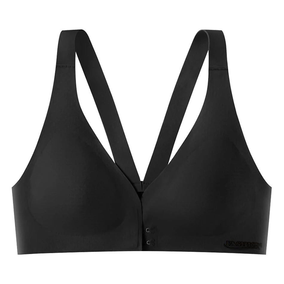 Elegant Front-Clip No Underwire Maternity Bra with Natural Latex Cooling Backless Maternity Clothings Women Lightweight Bralette