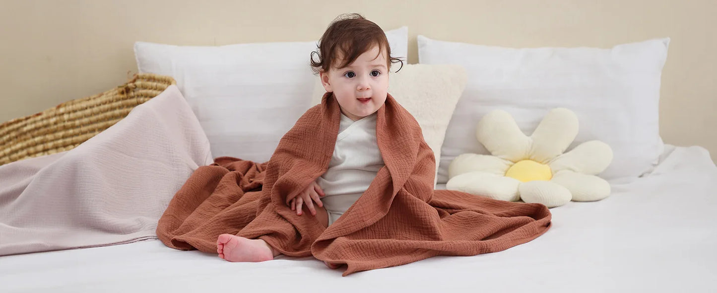 Baby Blanket Gauze Cotton Newborn Swaddle Swaddle Towel Four Seasons Bath Towel Swaddle To Prevent Startle Baby Towel Baby Bath