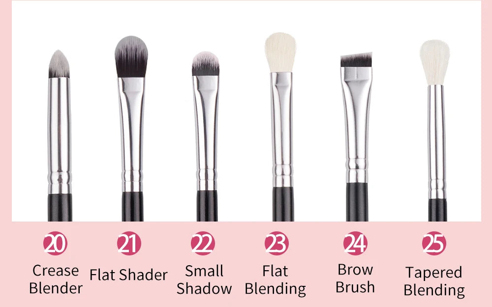 BEILI Black Makeup brushes set Professional Natural goat hair brushes Foundation Powder Contour Eyeshadow make up brushes