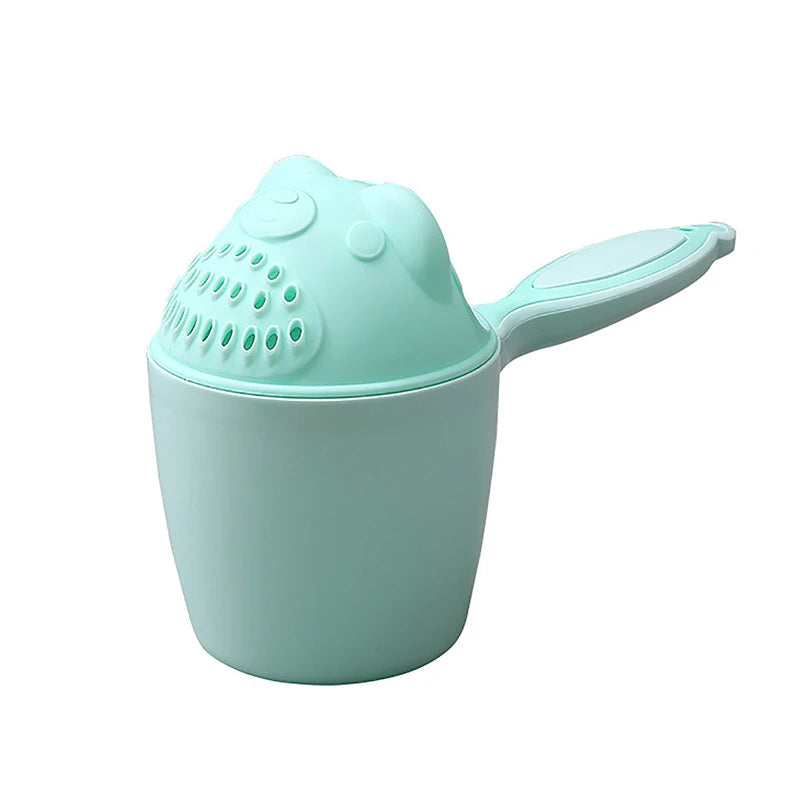 Cute Cartoon Baby Shower Shampoo Cup Kids Bathing Toys Bathroom Shower Shampoo Rinse Cup Hair Washing Spoon With Handle