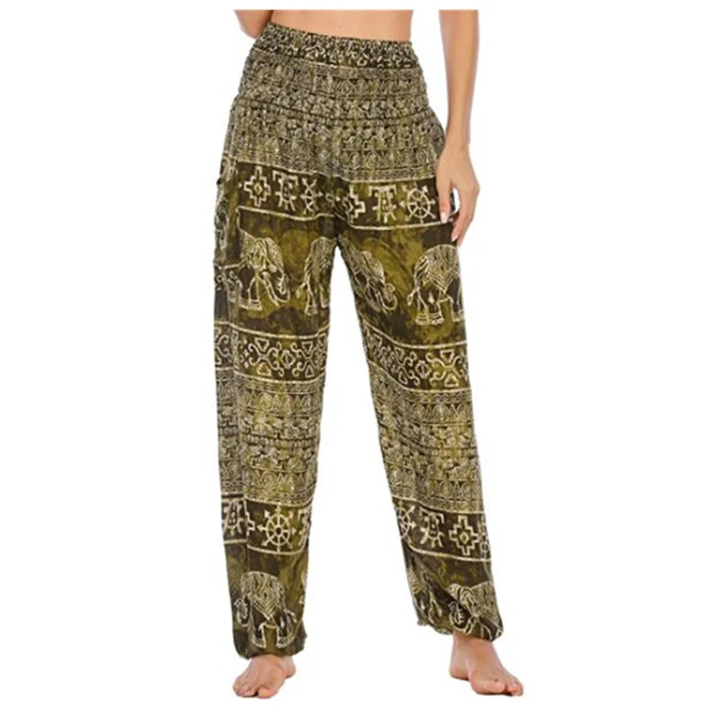 Yoga Pants Women Hippie Harem Printed Leggings Boho High Waisted Pantalone De Mujer Cintura Alta Calca Feminina Beach
