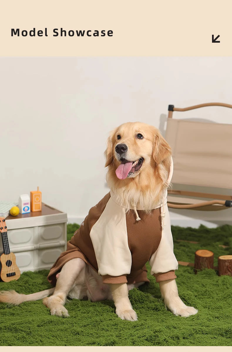 HOOPET Dog Clothes Fall and Winter Models Labrador Dogs Border Collie Pet Clothing Spring and Large Dog Sweater Winter