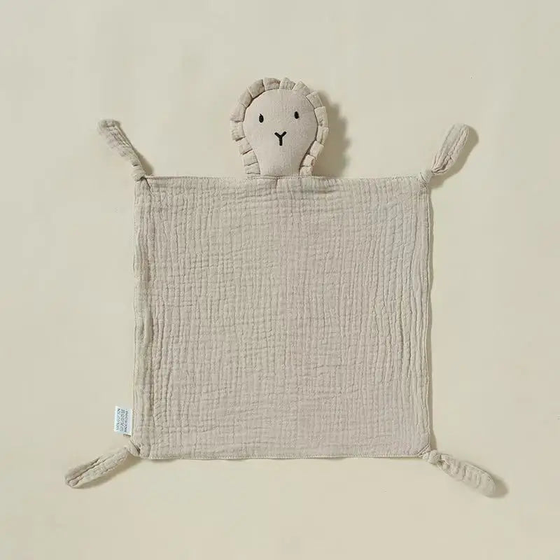 Baby Cotton Muslin Comforter Blanket Soft Newborn Sleeping Dolls Kids Fashion Sleep Toy Soothe Appease Towel Bibs