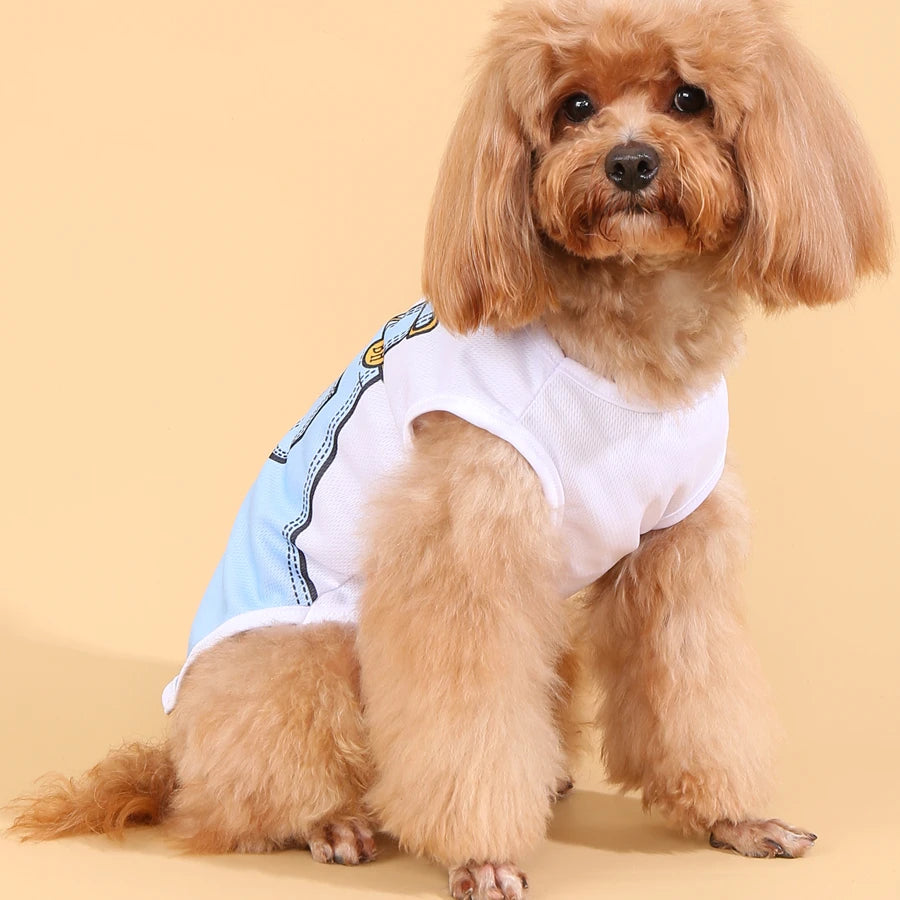 Summer Small Dog Clothes Pets Clothing Cartoon Dog Shirt Chihuahua Tshirt Puppy Vest Yorkshire Terrier Pet Clothes Ropa Perro