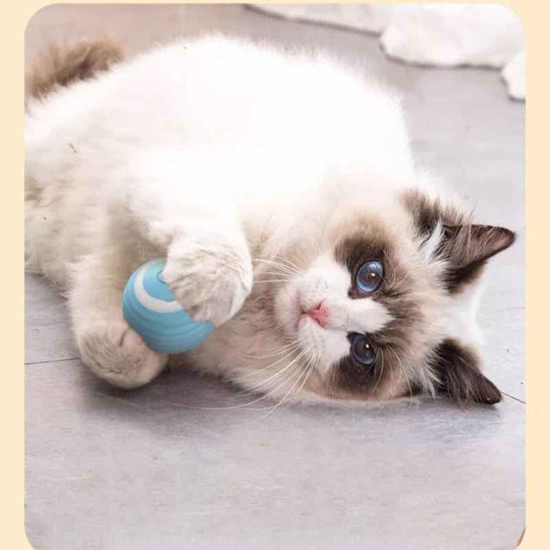 Electric Cat Toy Smart Rolling Ball Resistant To Bite Teasing Cats Toys Self-exciting Ball Artifact Dust-free Pet Supplies