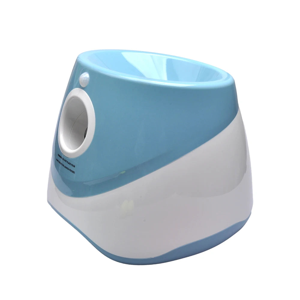 With 5 balls Automatic Ball Launcher for Dogs 3 Adjustable Distances Settings,Improves the dog's intelligence Outdoor pet game