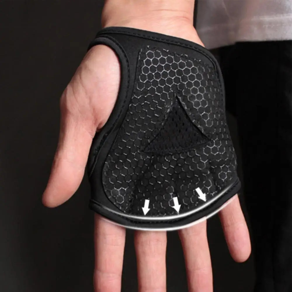 Lifting Palm Dumbbell Grips Pads Unisex Anti Skid Weight Training Gloves Gym Workout Fitness Sports For Hand Protector