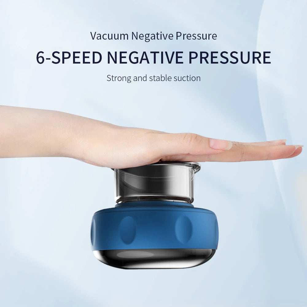 Body Scraping Massage Smart Electric Vacuum Cupping Heating Suction Cup Device Back Neck Arm Massger 6/12 Level Cupping