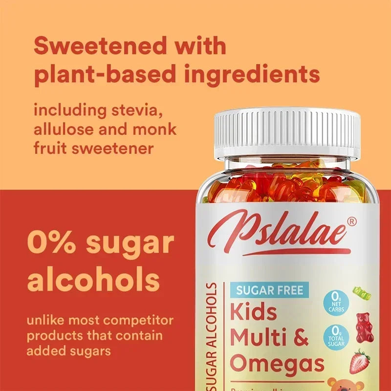 Kids Multivitamins Gummies - Support Children's Development, Provides Energy, Supports Brain, Eye & Overall Healthy Development