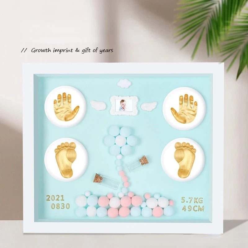 Baby Hand Print Footprint Imprint Kit Handprint Baby Mud And baby footprints Souvenirs Baby Hand And Foot Mold Hundred Days Gift