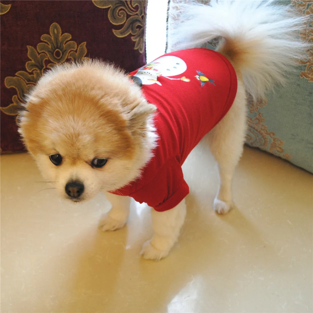 Christmas Dog Clothes New Year Pets Dogs Clothing For Small Medium Dogs Costume Chihuahua Pet Shirt Warm Dog Clothing Yorkshire