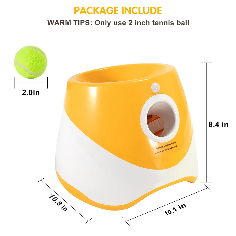 With 5 balls Automatic Ball Launcher for Dogs 3 Adjustable Distances Settings,Improves the dog's intelligence Outdoor pet game