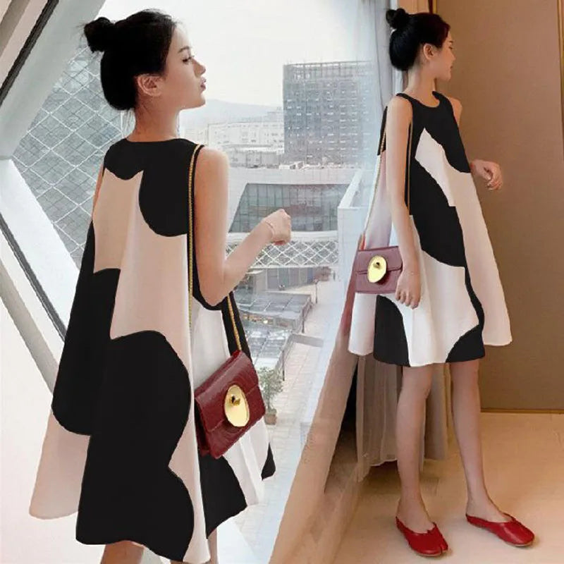 Maternity Dress Summer Korean Version Loose Maternity Dress Summer Long Holiday Pregnant Women Skirts Vestidos De Fotografía