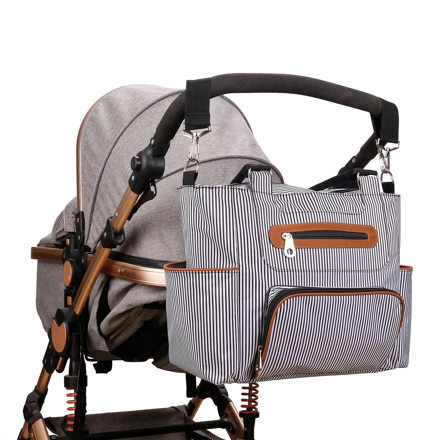 7pcs Nappy Changing Bag Set,Multifunction Mummy Tote Bag Baby Changing Bag Shoulder Handbag Travel Diaper Bag