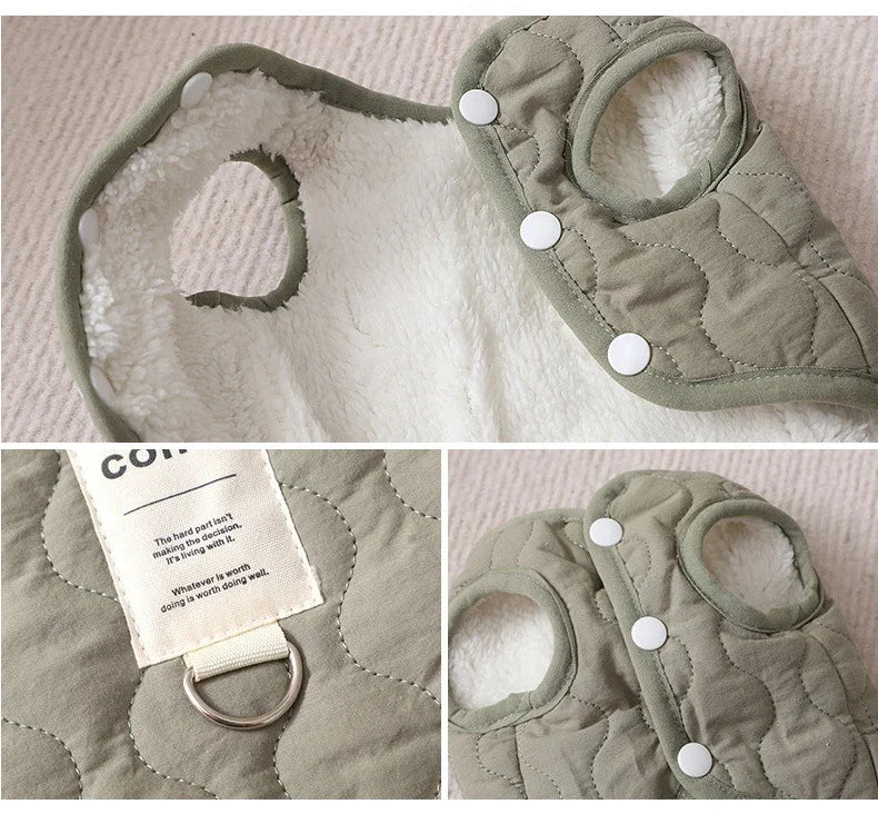 Thickened Warm Dog Coat Jacket Pet Dog Clothes for Small Medium Dogs Fleece Puppy Clothes Chihuahua Yorkshire Clothing