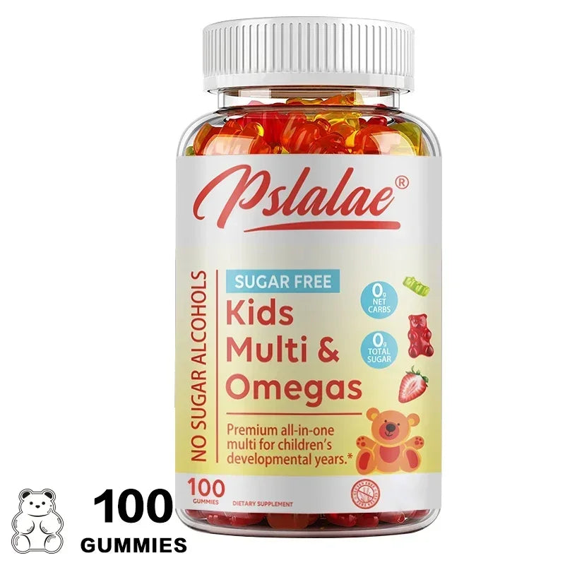 Kids Multivitamins Gummies - Support Children's Development, Provides Energy, Supports Brain, Eye & Overall Healthy Development