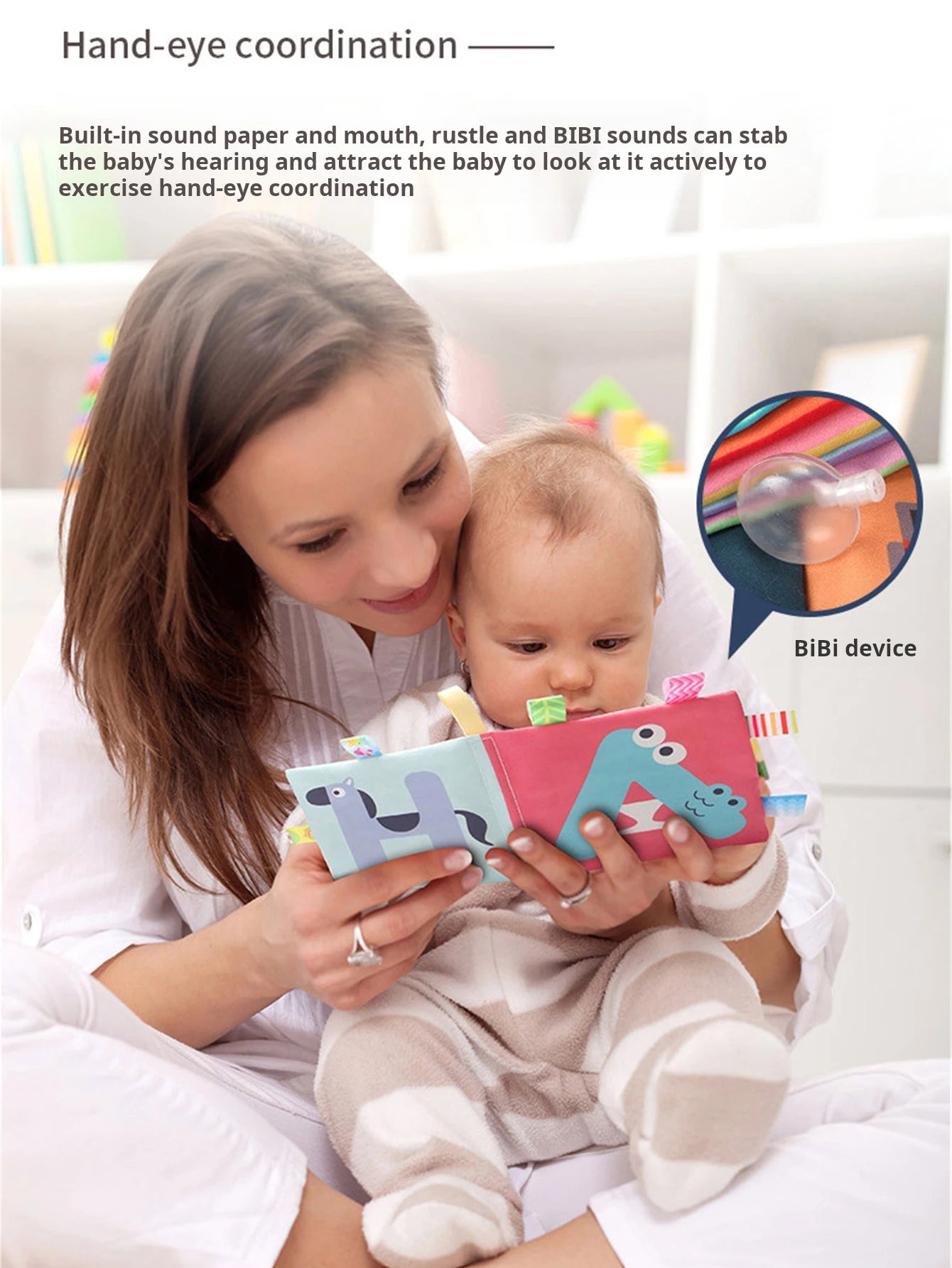 Baby Cloth Books Development Baby Toys Enlightenment Early Educational Toys 0-12 Months Kids Fruits Animal Numbers Cloth Book