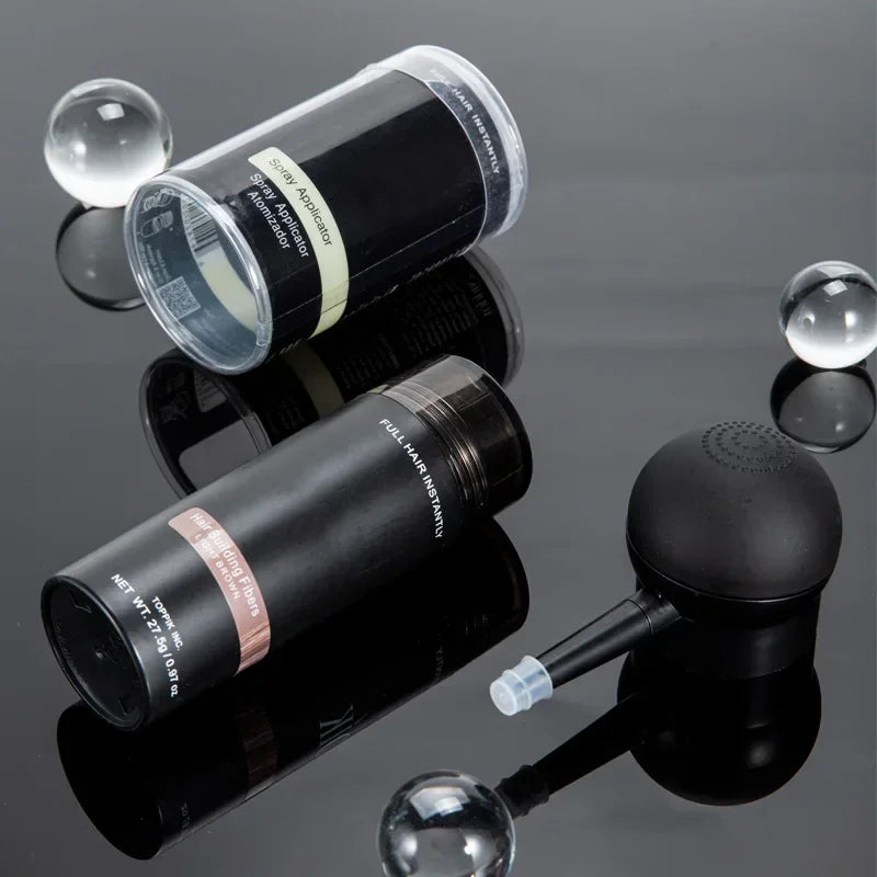 Nozzle Spray Applicator Pump Tool and Sevich Easy Usage Hair Building Fiber Powders New Package for T-27.5g Bottle