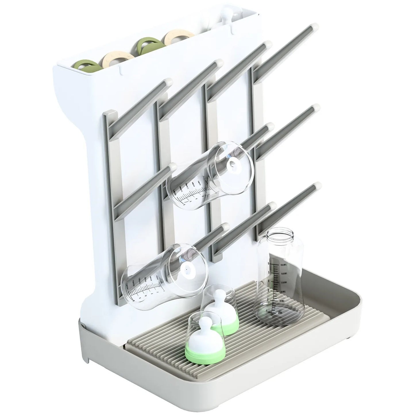 Baby Bottle Drying Rack Vertical Bottle Dryer Rack Holder Organizer Space Saving Standing Drying Rack for Baby Bottles and Cup