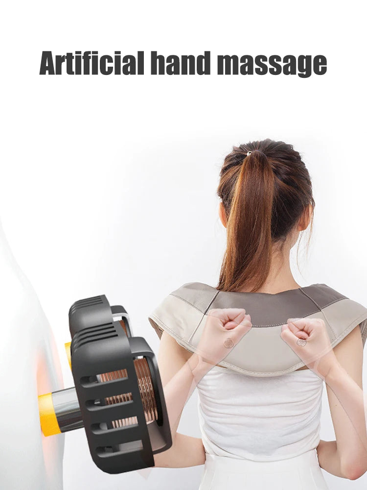 Home Neck Massager, Shiatsu Portable Shoulder Massager For Tissue Relief And Muscle Relaxation, Suitable For Multiple Scenarios