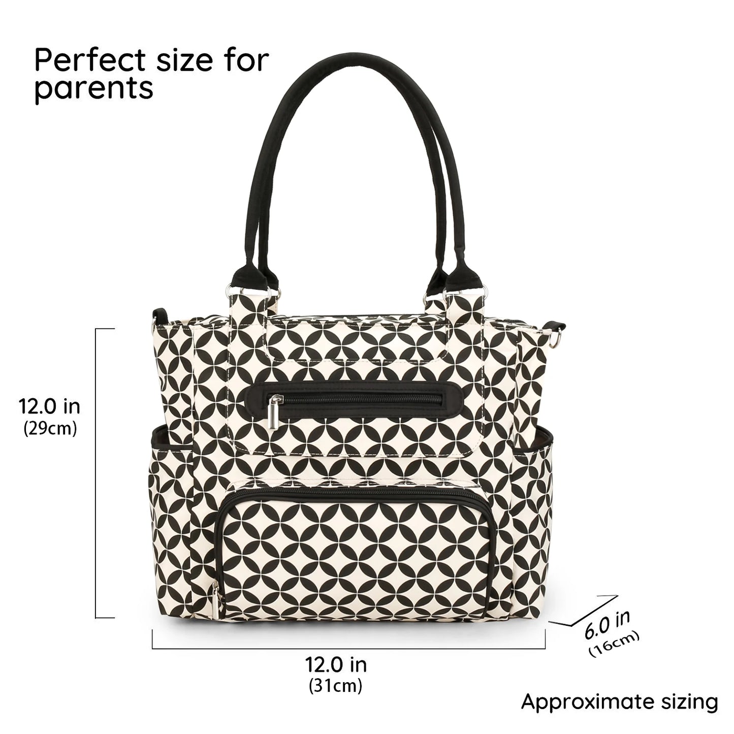 7pcs Nappy Changing Bag Set,Multifunction Mummy Tote Bag Baby Changing Bag Shoulder Handbag Travel Diaper Bag