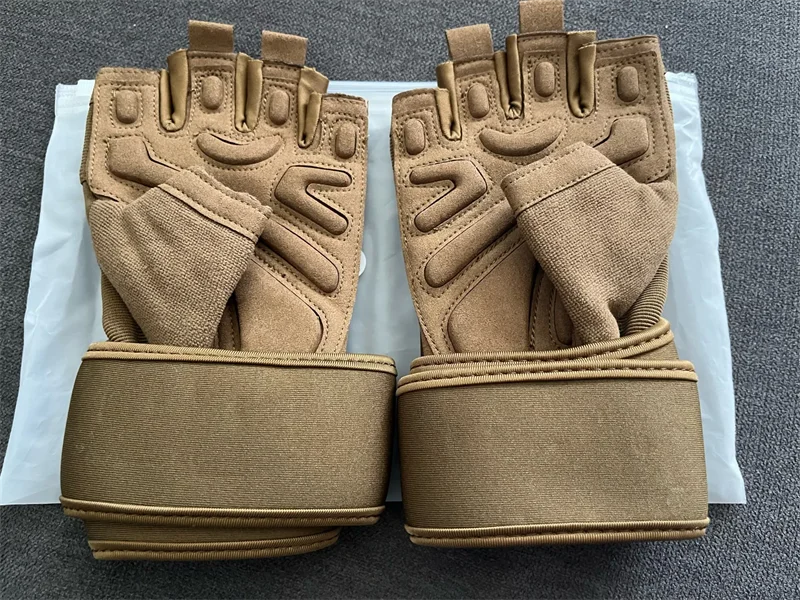 Half Finger Bodybuilding Gym Gloves Weightlifting Dumbbell Kettlebell Training Workout Fitness Gloves For Man Women