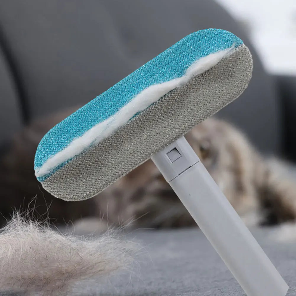 Long Handle Pet Hair Remover Brush 3 in 1 Static Dog Cat Hair Cleaner Cat Tree Bed Carpet Cat Furniture Cleaning Pet Supplies