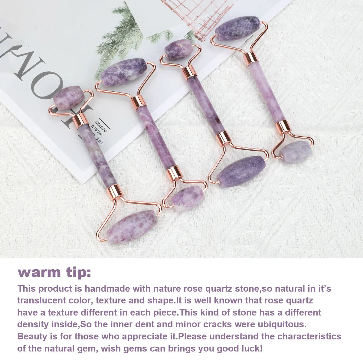 1pc Jade Roller Facial Beauty Roller Natural Jade Massager For Face Eyes Neck Relieve Fine Lines Wrink Women Skin Care Massager