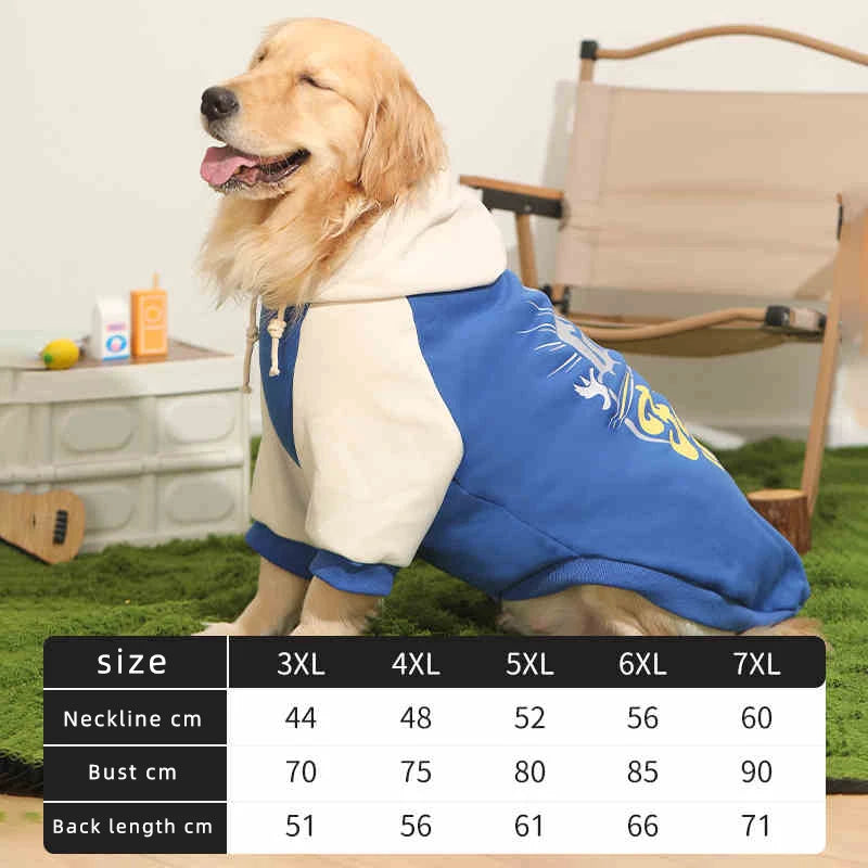 HOOPET Dog Clothes Fall and Winter Models Labrador Dogs Border Collie Pet Clothing Spring and Large Dog Sweater Winter
