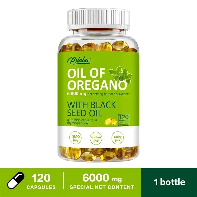 Oregano Oil Softgels - Balance Intestinal Flora, Promotes Digestion, Supports Gut, Digestive & Immune Health