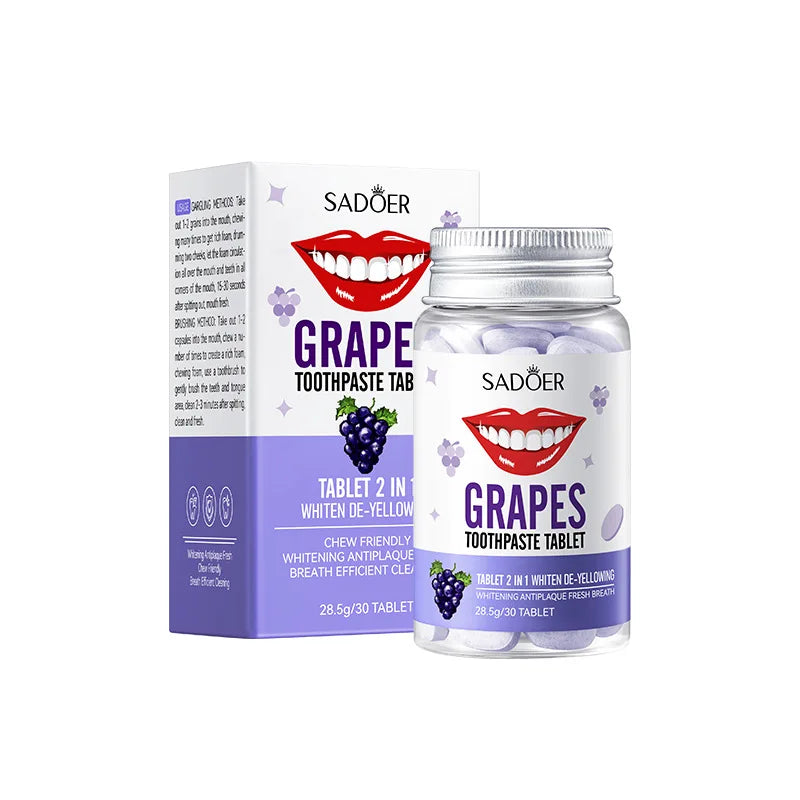 Sakura Flavor Solid Toothpaste Tablets Healthier Teeth Gums Teeth Whitening Remove Smoke Stains Fresher Breath Oral Care