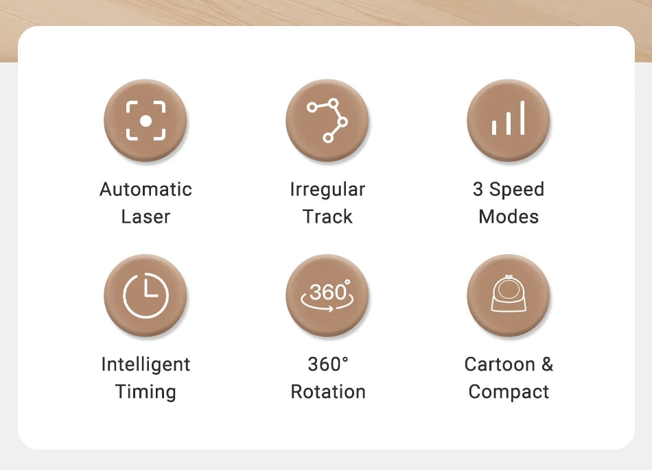 ROJECO Automatic Cat Laser Toy Interactive Adjustable Mode Electric Cat Toy For Kitty Dog Indoor Smart Teasing Laser Cat Toys