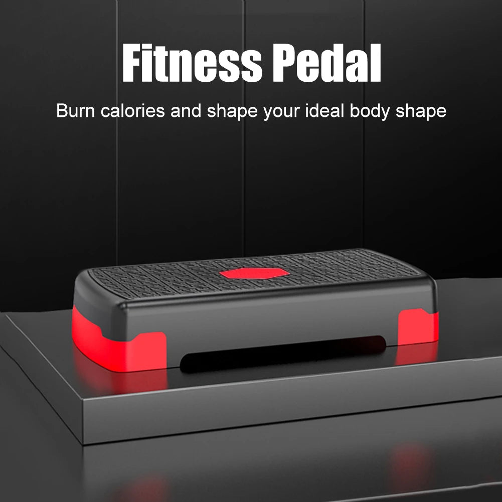 Gym Exercise Foot Pedal Mini Body Building Stepper Adjustable Non-slip Stable 200KG Load-bearing Portable Fitness Equipment