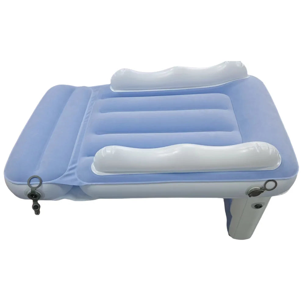 New Baby Comfort Sleep Inflatable Mattress Kids Car Outdoor Universal Camping Travel Lightweight Flocked Air Mattress