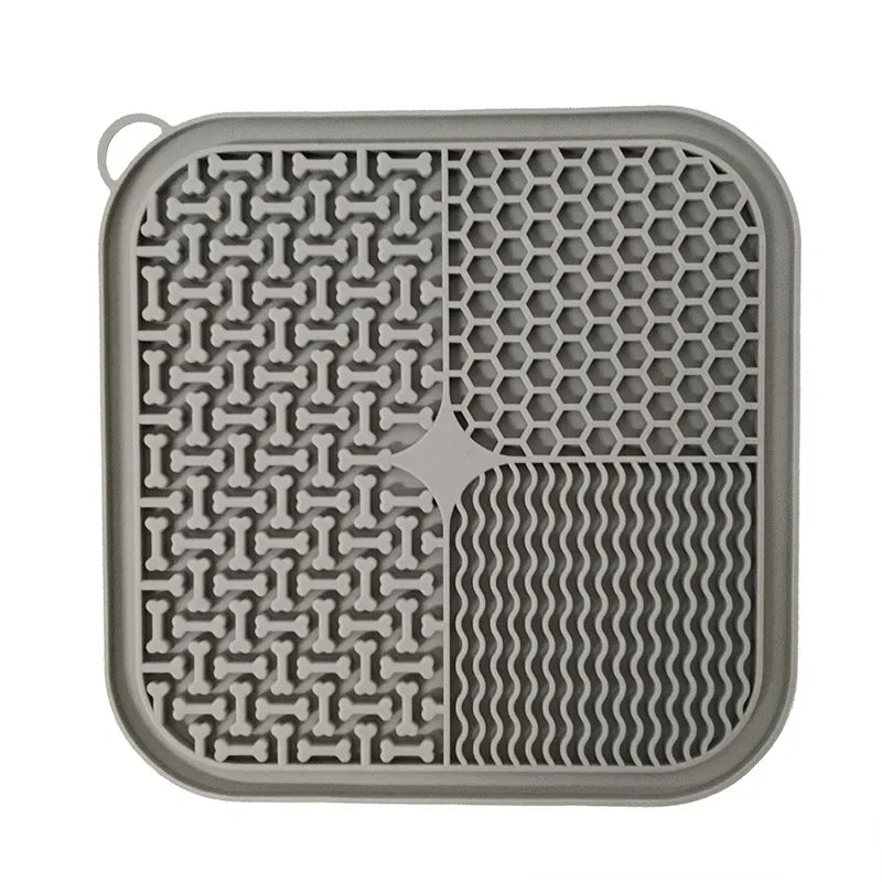 Cat Dog Slow Food Mat Pet Lick Silicone Mat Dog Feeder Supplies Suction Bowl Slow Food Mat Cats Dogs Feeding Supplies