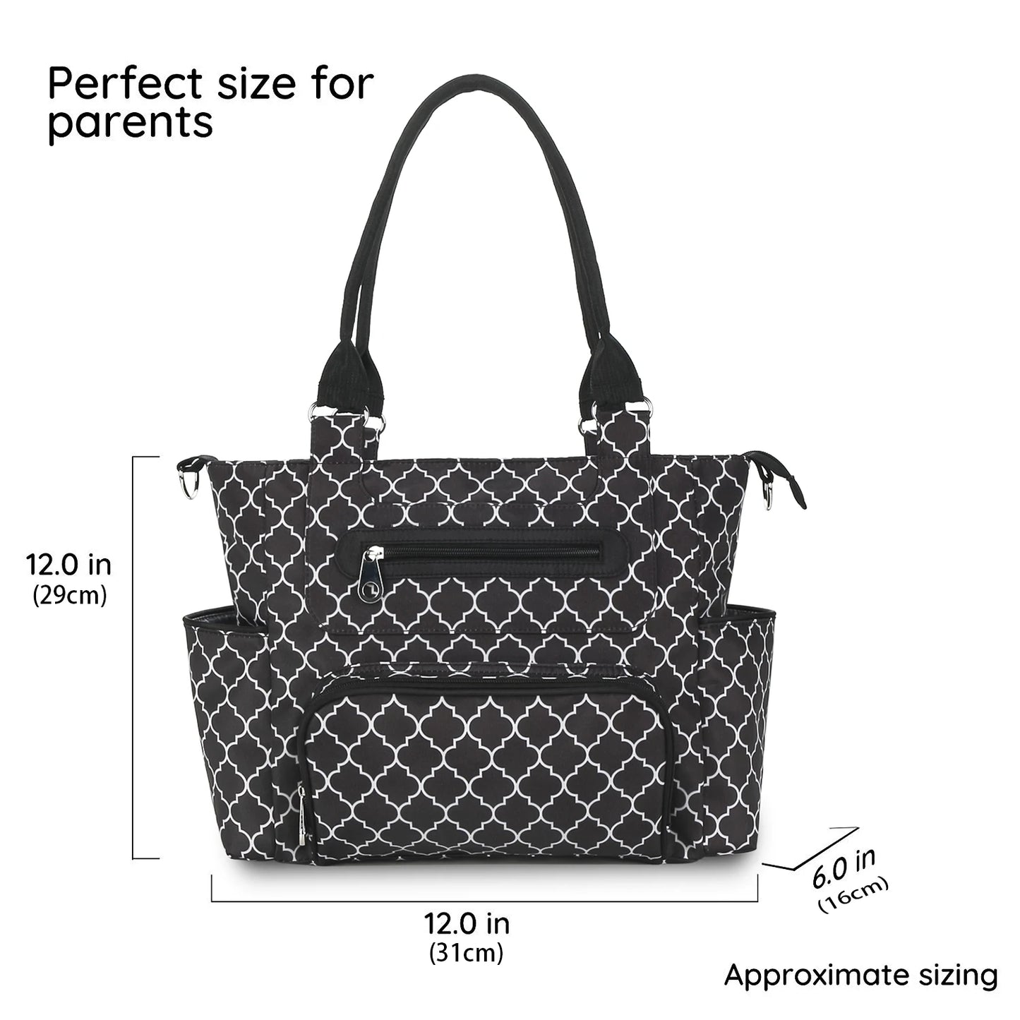 7pcs Nappy Changing Bag Set,Multifunction Mummy Tote Bag Baby Changing Bag Shoulder Handbag Travel Diaper Bag