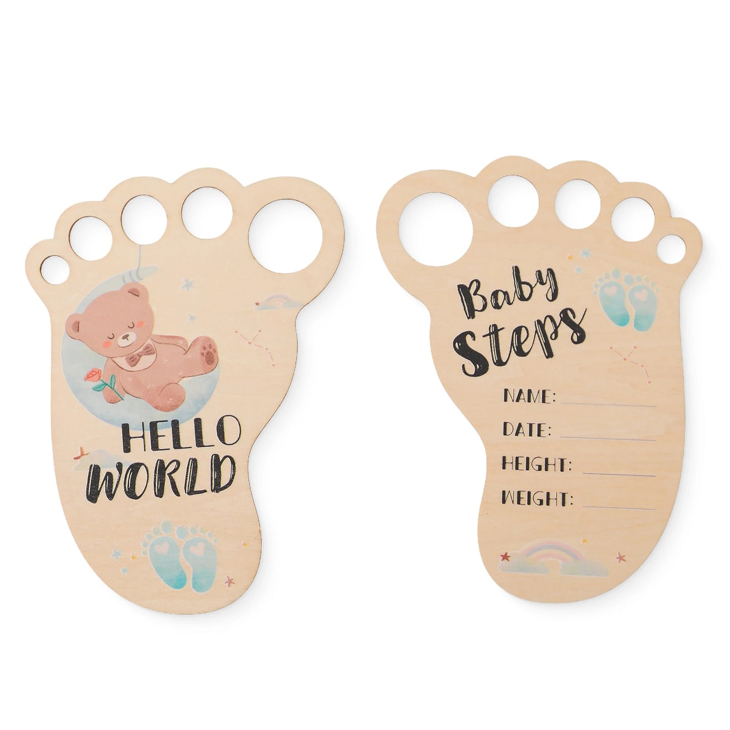 8pc/set Wooden Baby Milestone Card For Newborn Cute Cloud Shape Photography Props Accessories Month Cards Sticker Newborn Gifts