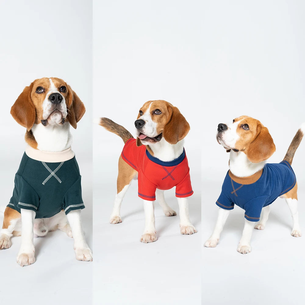 Dog Shirts Summer Puppy Spring Clothes Pet Pullover Sweatshirt Soft Long Sleeve Dog Clothes for Small and Medium Dogs T-shirts