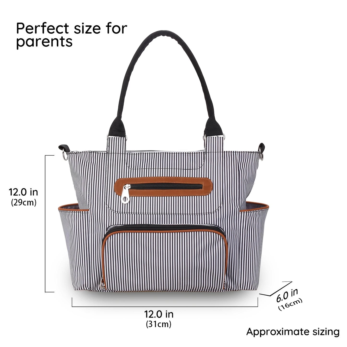 7pcs Nappy Changing Bag Set,Multifunction Mummy Tote Bag Baby Changing Bag Shoulder Handbag Travel Diaper Bag