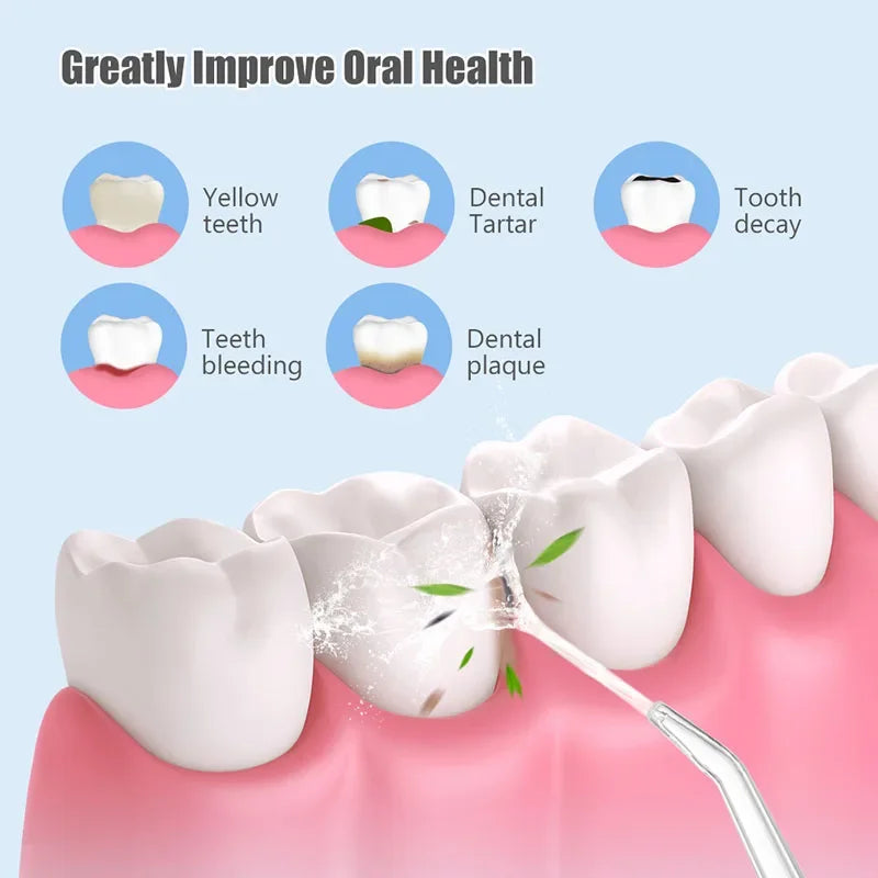 Ipx7 Waterproof Toothbrush Combo Replacement Tips Teeth Cleaning Retainer Cleaner Electric Oral Irrigator Water Dental Flosser