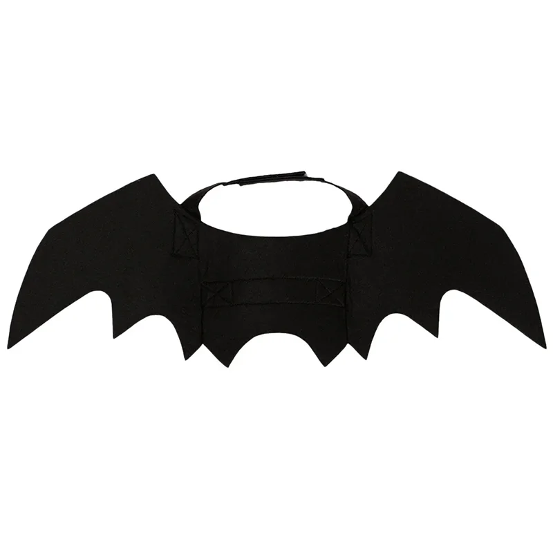 Dog Cat Bat Wings for Halloween Party Decoration, Pet Collar Leads Cosplay Bat Costume,Cute Puppy Cat Dress Up Accessories