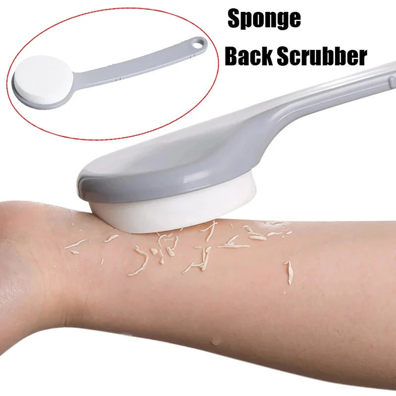 Bath Sponge Back Scrubber Body Exfoliating Back Scrubber Skin Clean Long Handle Bath Brushes Lotion Applicators Bathing Supplies