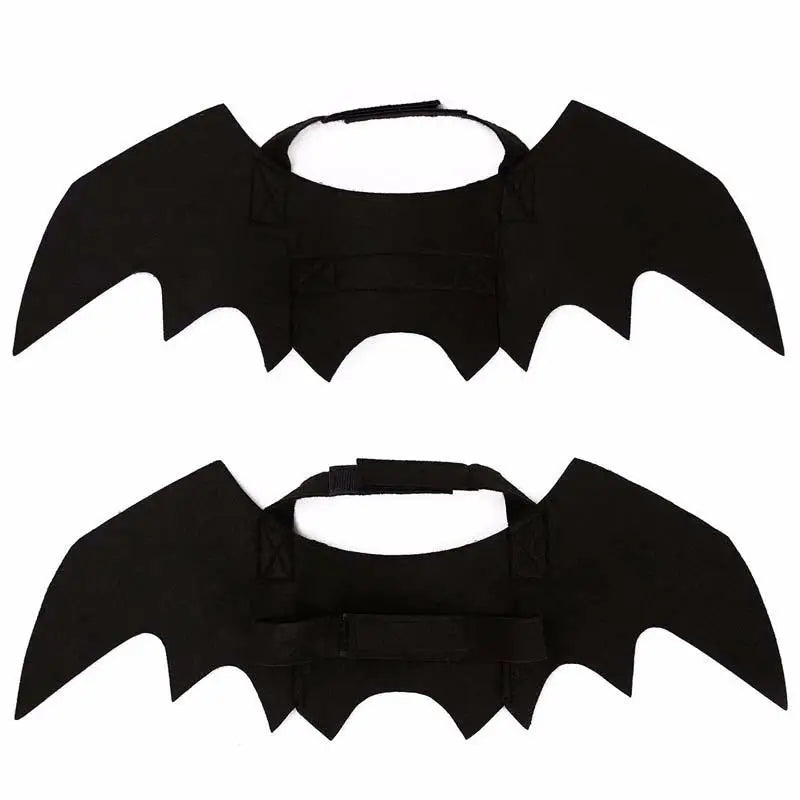Pet Halloween Cosplay Costume for Dogs Cats Puppy Kittens Black Bat Wings