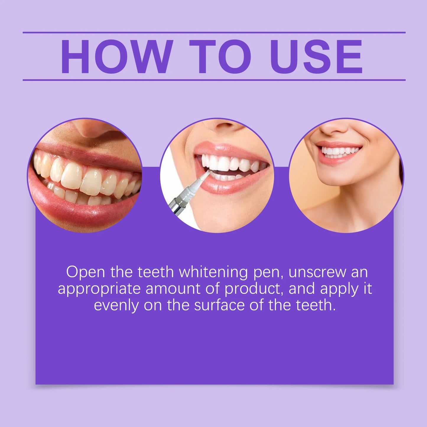 6ml Teeth Whitening Pen Teeth Gel Whitener Bleach Remove Stains Oral Hygiene Instant Smile Teeth Whitening Cleansing Serum