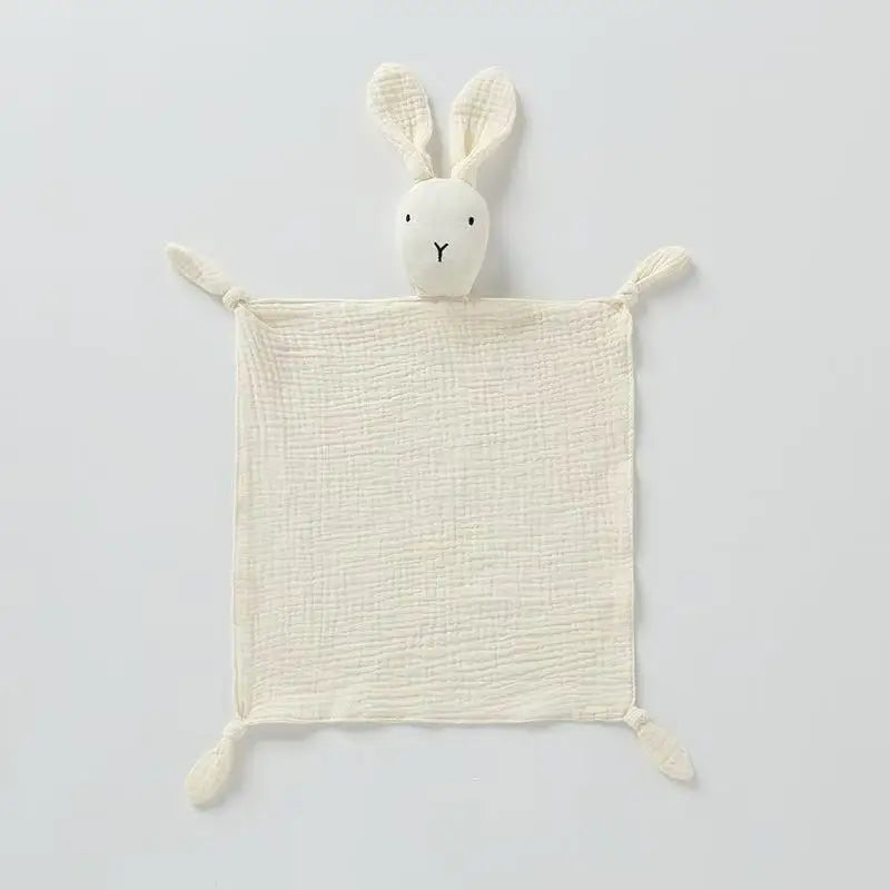 Baby Cotton Muslin Comforter Blanket Soft Newborn Sleeping Dolls Kids Fashion Sleep Toy Soothe Appease Towel Bibs